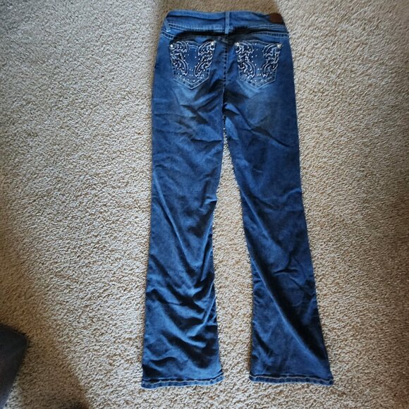 Euc Wallflower Womens Blue Jeans Regular Fit Boot Cut Size 7 - Picture 6 of 8